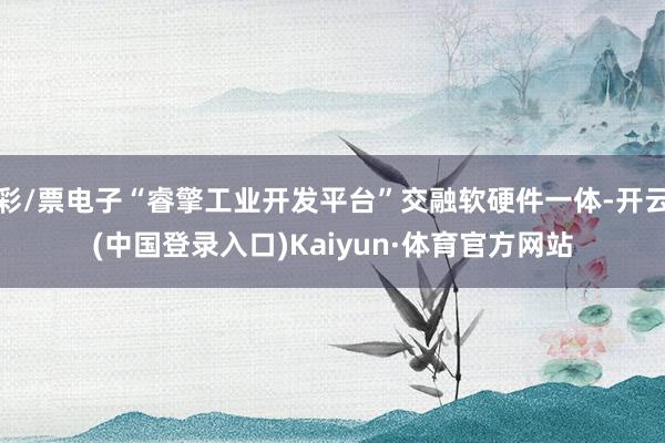 彩/票电子“睿擎工业开发平台”交融软硬件一体-开云(中国登录入口)Kaiyun·体育官方网站